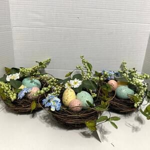 Speckled easter eggs in a nest. From Hobby Lobby paid  $12.99 ea  I have 3 NWT